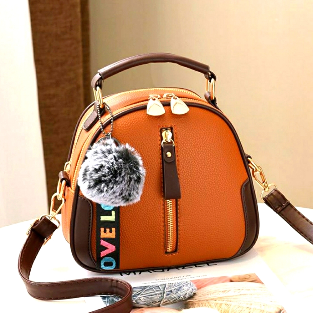 Women Leather Mini Shoulder Bag (with a video)